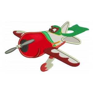 Looks Like El Chupacabra Airplaine Applique Machine Embroidery Design Digitized Pattern